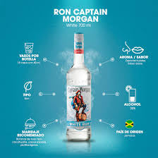 RON CAPITÁN MORGAN WHITE 750ML