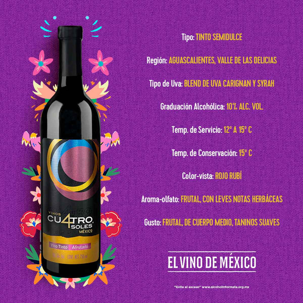 CUATRO SOLES AFRUTADO 750ML
