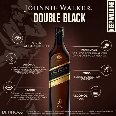 Whisky Johnnie Walker Double Black 700 ml