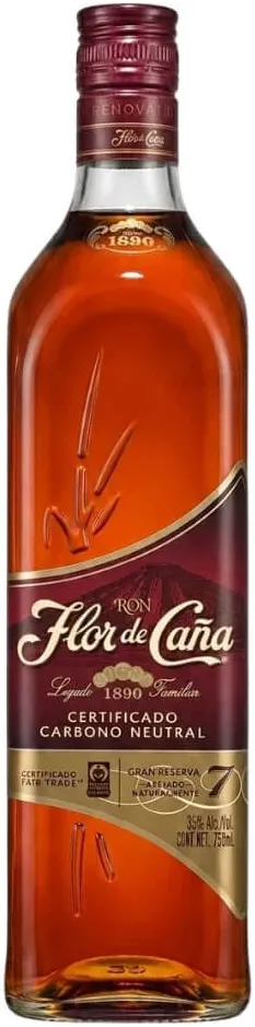 RON FLOR DE CAÑA 7 AÑOS ORO 750ML