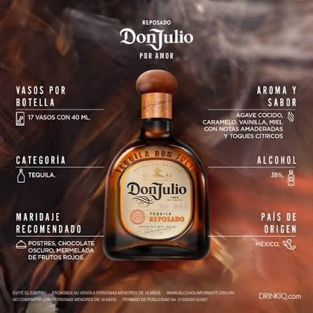 TEQUILA DON JULIO REPOSADO 750ML