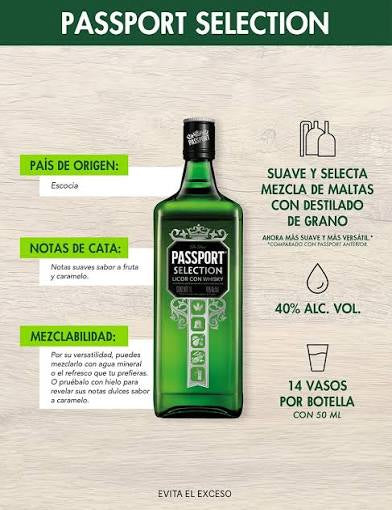 WHISKY PASSPORT SELECTION 700ML